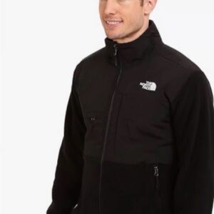 THE NORTH FACE BLACK DENALI FLEECE JACKET MENS medium
